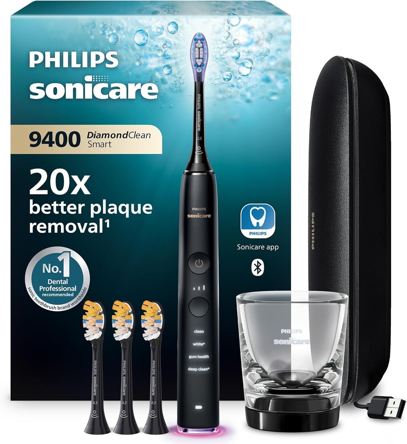 Szczoteczka Philips Sonicare DiamondClean Smart 9400 elektryczna szczoteczka zestaw
