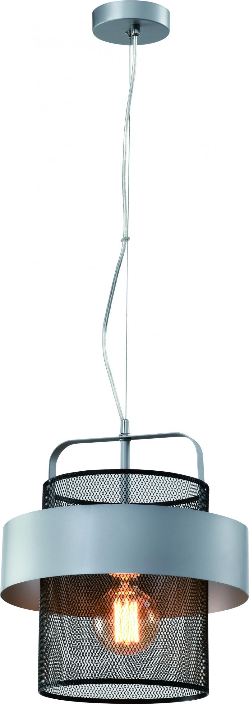 Lampa wisząca Candellux Loftowa lampa wisząca LED Ready srebrna Candellux FIBA 31-78506