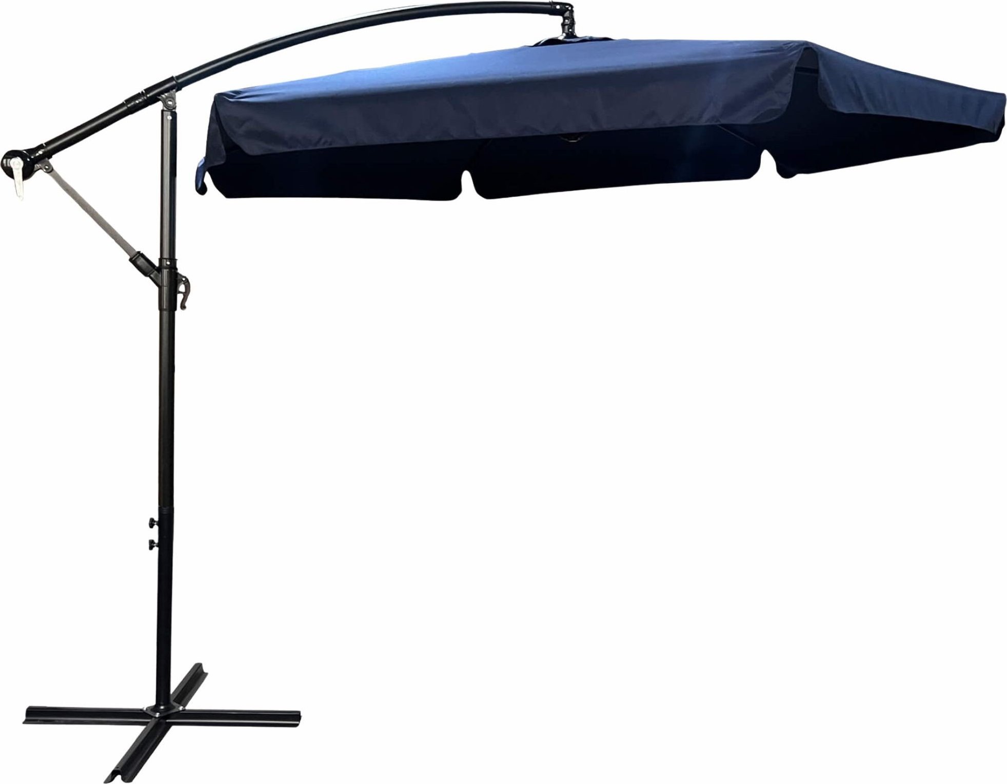 Fancy Garden Parasol ogrodowy CYNIA 245x300x300 z korbką składany solidny granatowy