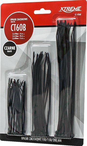 Organizer Blow 41-404# Opaski zaciskowe zestaw czarne 2,5/3,5 ct60b