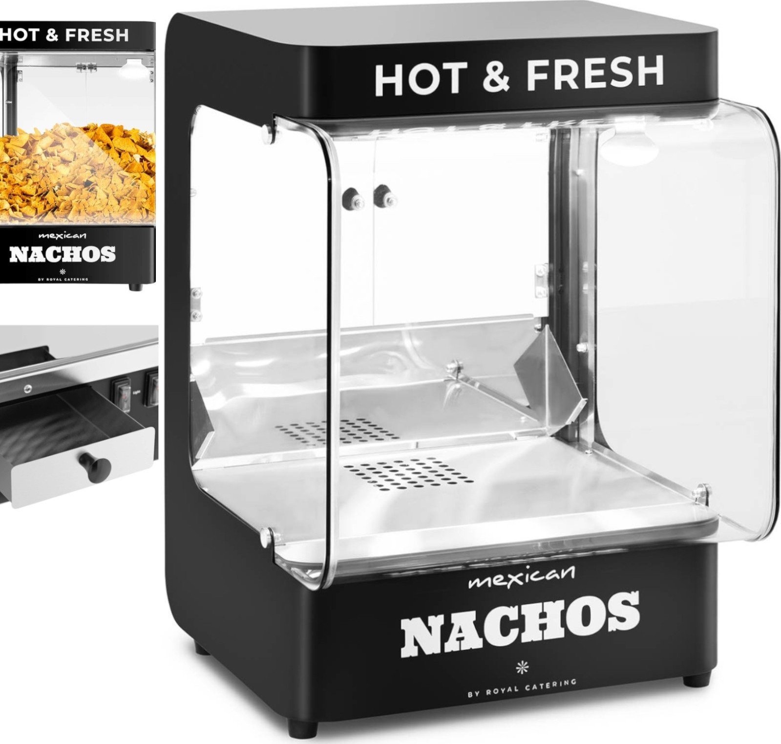 Royal Catering Podgrzewacz maszyna do nachos 50-60C 99 l Podgrzewacz maszyna do nachos 50-60C 99 l