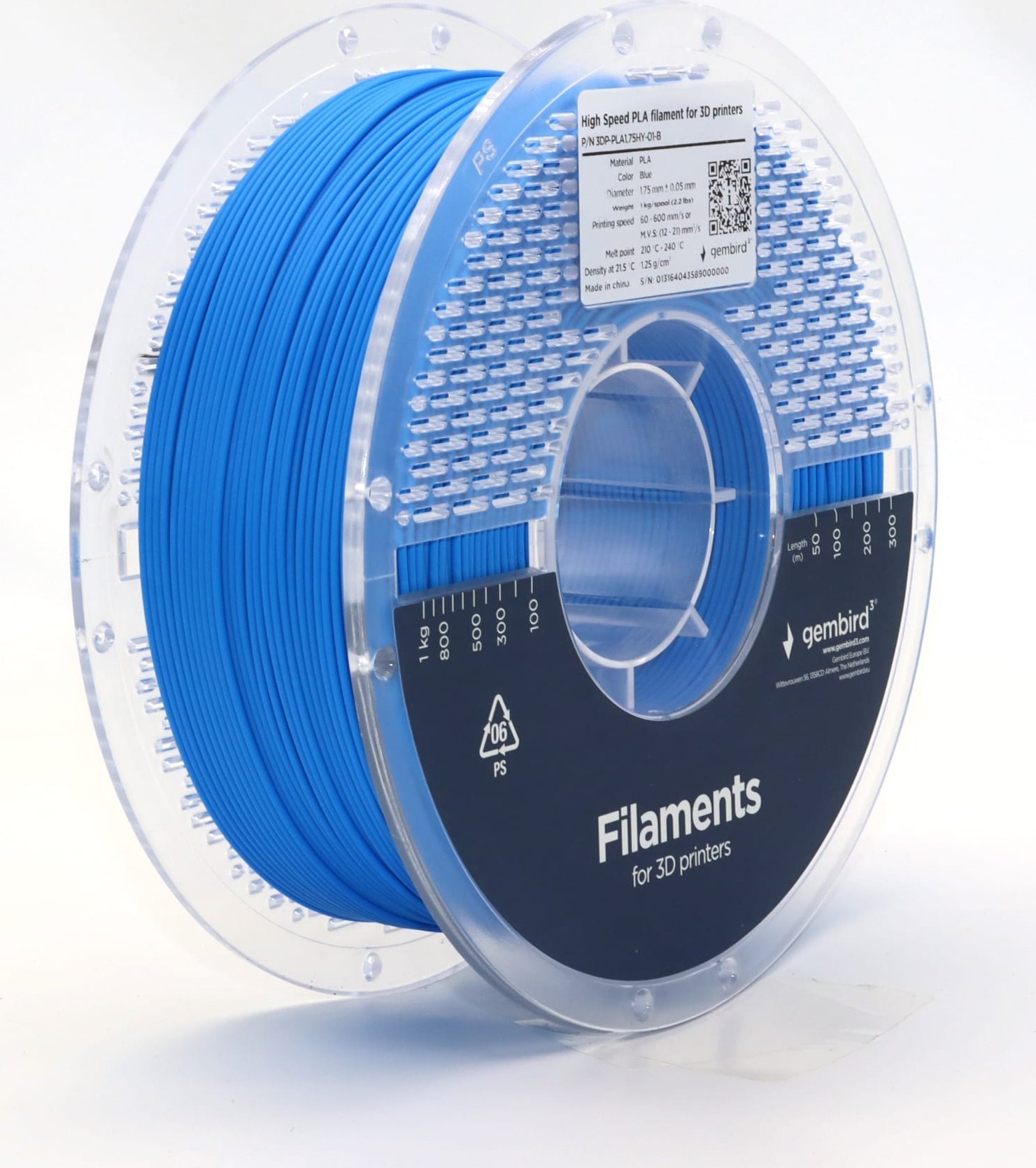 Gembird GEMBIRD Filament PLA High Speed niebieski 1 75 mm 1 kg