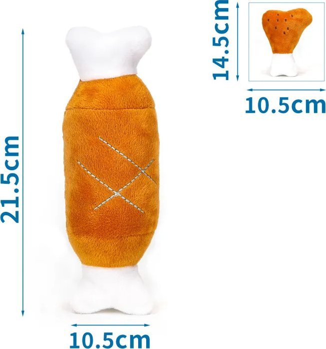 Nobleza Pluszowa zabawka podwójna kość udko z kurczaka/pojedyncza kość Pluszowa zabawka podwójna kość udko z kurczaka/pojedyncza kość