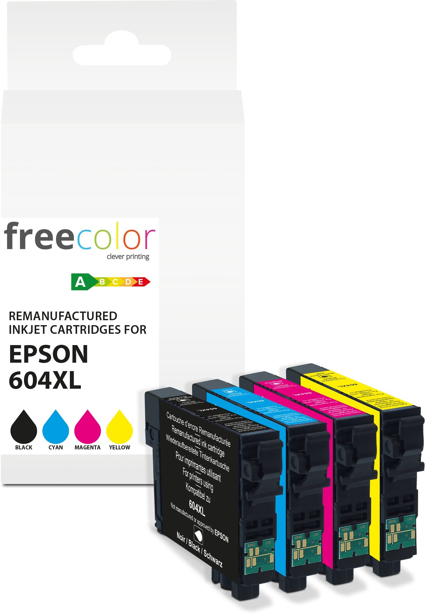 Tusz Freecolor Kartridż Epson 604XL Multipack BK/C/M/Y 12ml+3x11ml remanufactured