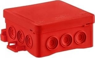 Simet Puszka naścienna 85x40x85mm z dławnicą zintegrowaną samozatrzaskowa, bezhalogenowa seria FASTBOX&HOOK czerwona IP54 NS6 35346101