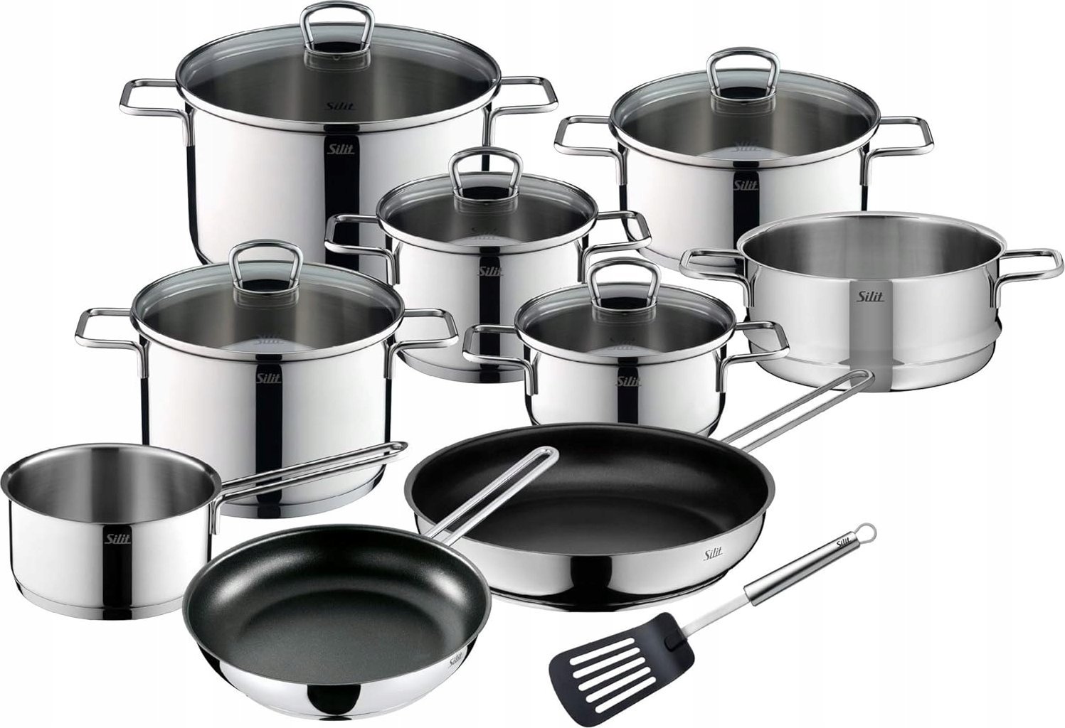Silit Silit Alicante 10-częściowy zestaw garnków indukcyjnych ze szklaną pokrywką