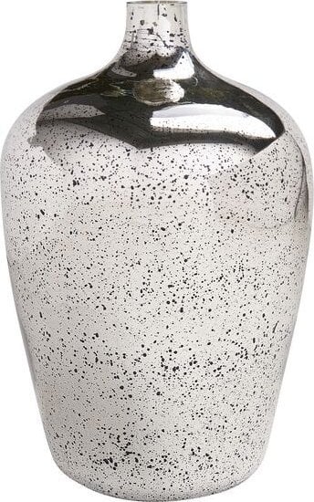 Beliani Wazon na kwiaty szklany srebrny KACHORI!