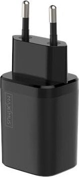 Ładowarka Maxximus Ład. sieć. MX Carbon 30W PD+QC, USB-A+C BLACK / CZARNY