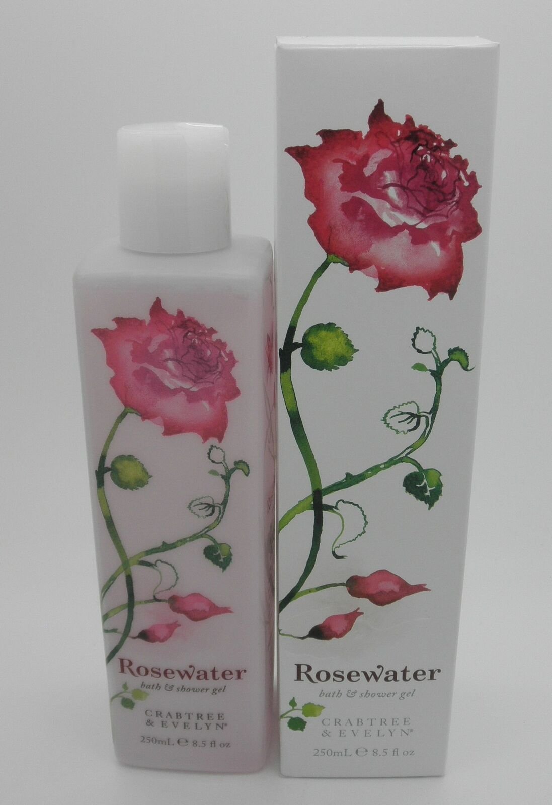 John Richmond Crabtree & Evelyn, Rosewater, Cleansing, Shower Gel, For All Skin Types, 250 ml For Women