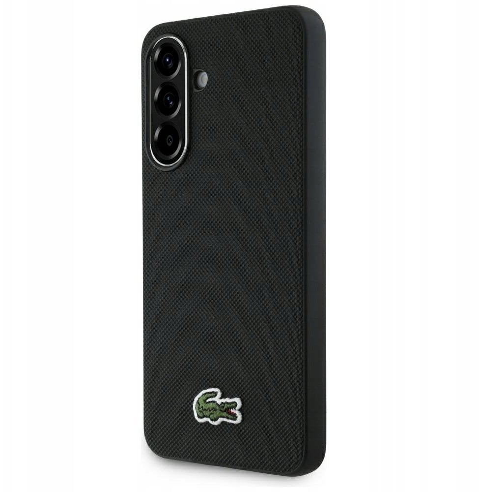 Etui Lacoste Iconic Petit Pique Woven Logo do Samsung Galaxy A56 czarny