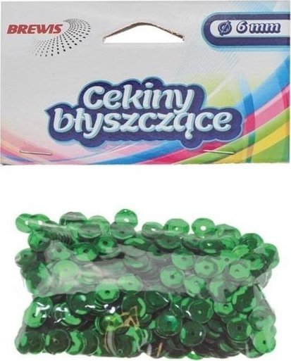 Cekiny błyszczące B 140 zielony