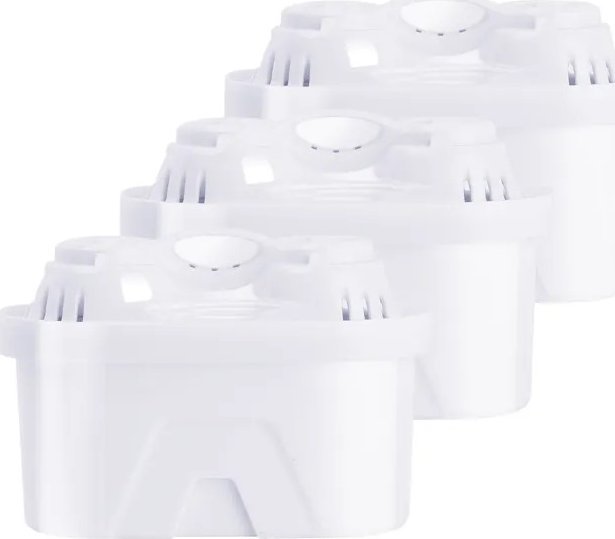 Aigostar 3xWkład do filtra wody z żywicy jonowymiennej i węgla aktywnego 3xWkład do filtra wody z żywicy jonowymiennej i węgla aktywnego