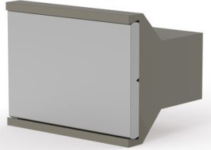 SCHROFF Uchwyt trapezowy SCHROFF z tworzywa sztucznego, szary, 8 KM