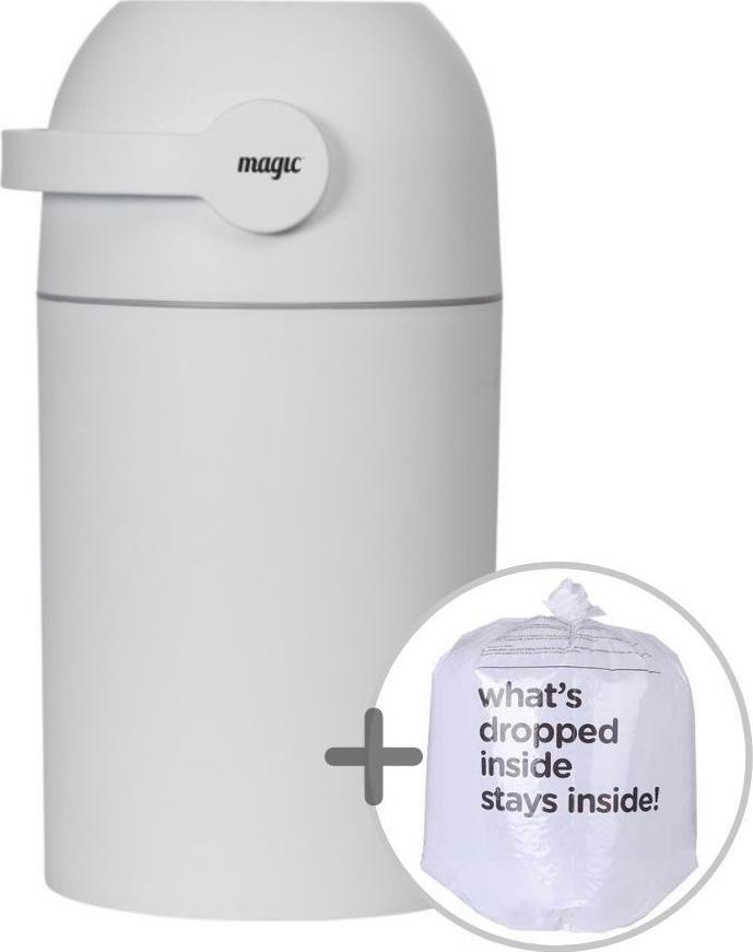 Magic Kosz na pieluchy biały na 25 pieluch