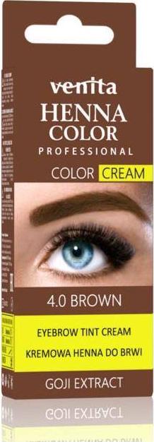Venita VENITA_Professional Henna Color henna do brwi w kremie 4.0 Brown 30g