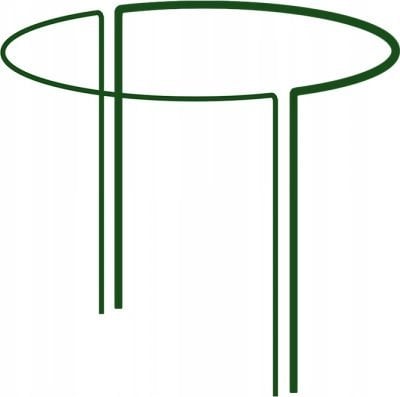 Bradas PODPORA PIERŚCIENIOWA DO ROŚLIN 1/2 KOŁA ŚREDNICA 40cm / wys. 35cm