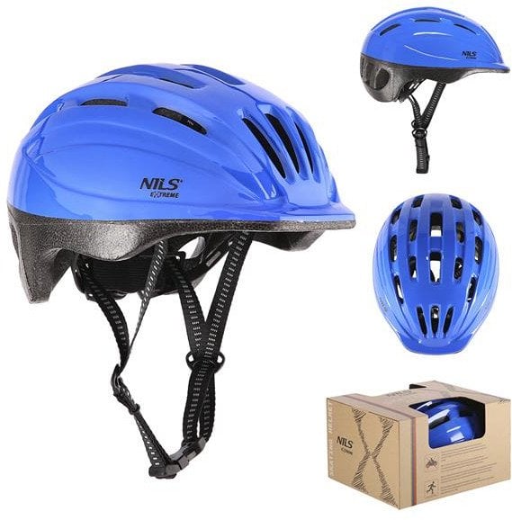 MTV62J NIEBIESKI ROZM. M(52-56CM) KASK DZIECIĘCY NILS EXTREME