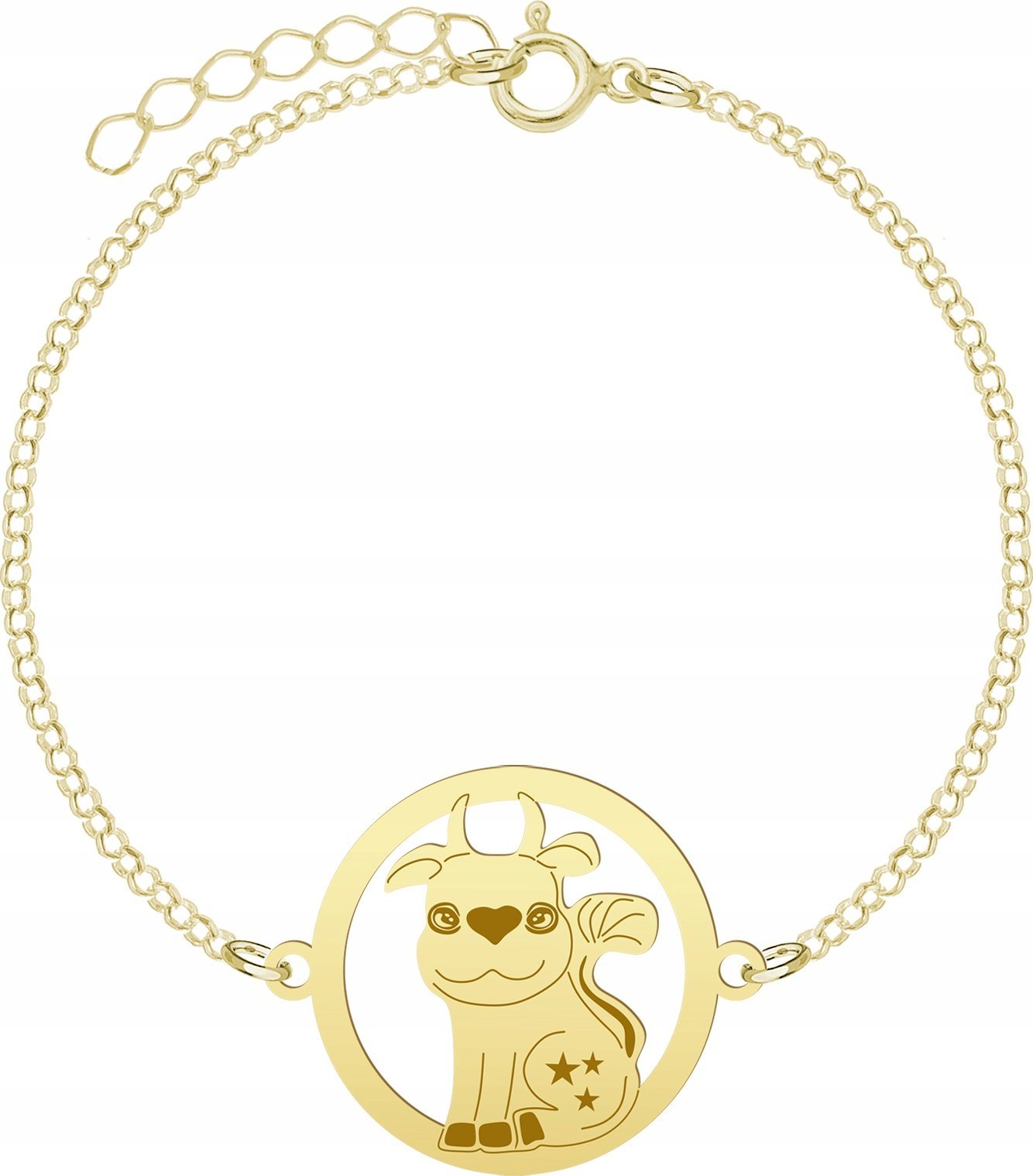 Radziszewska Jewellery Pozłacana Bransoletka CUTIE KRÓWKA DEDYKACJA