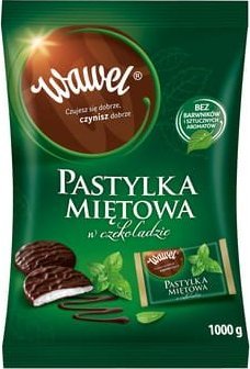 Wawel Wawel Pastylka miętowa w czekoladzie 1kg