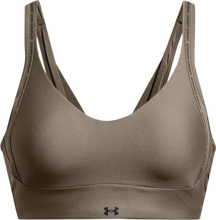 Under Armour Stanik treningowy UA Infinity Low 2.0 Strap Bra Brązowy XS