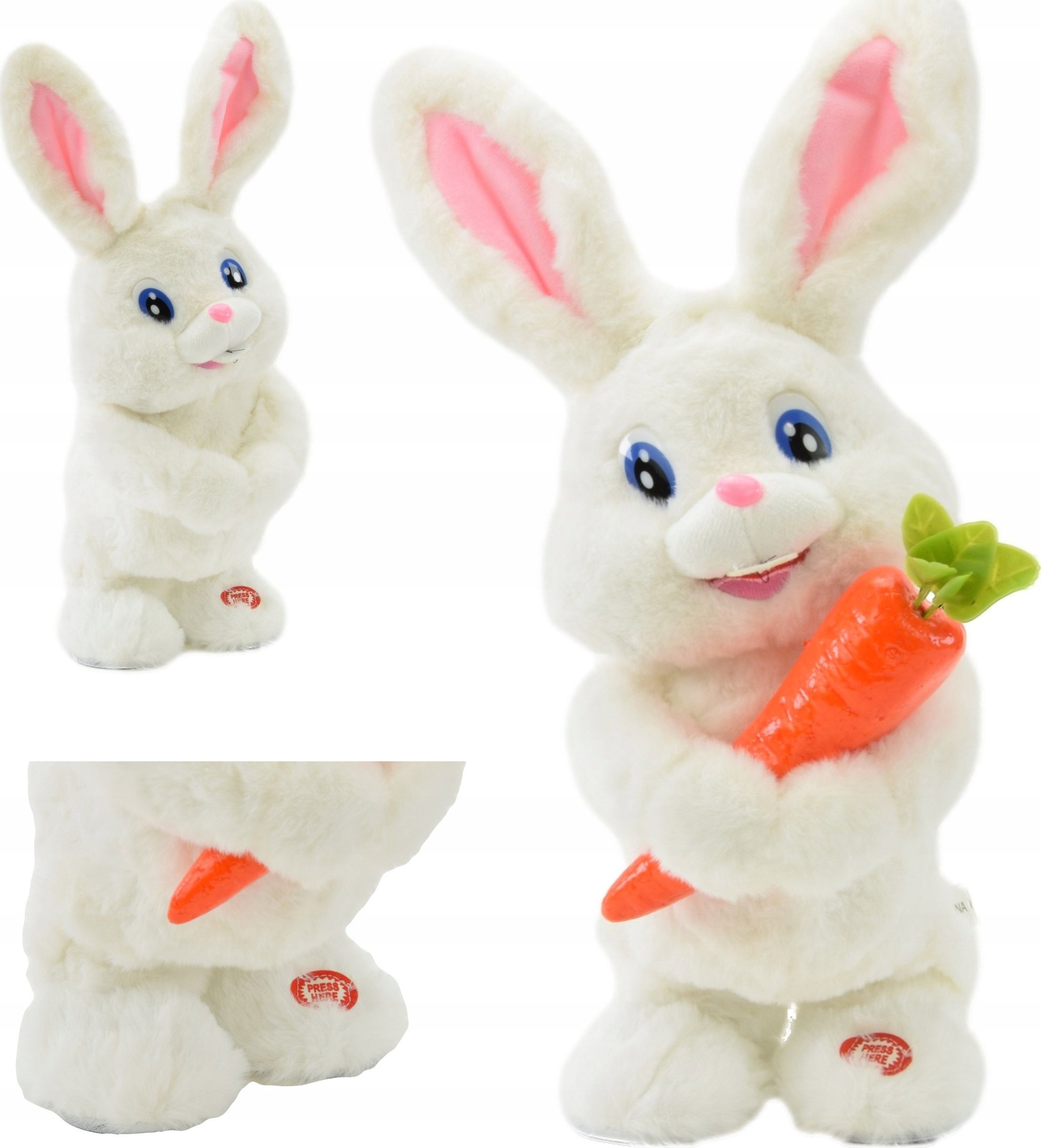 Skleplolki KRÓLIK ZAJĄC ZABAWKI INTERAKTYWNE DLA DZIECI MÓWI