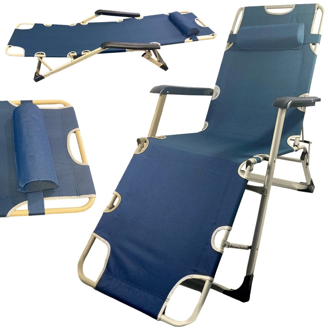 Leżak ogrodowy składany