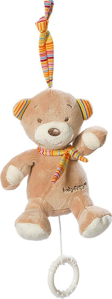 Fehn Maskotka z pozytywką, miś, z kolekcji: tęcza