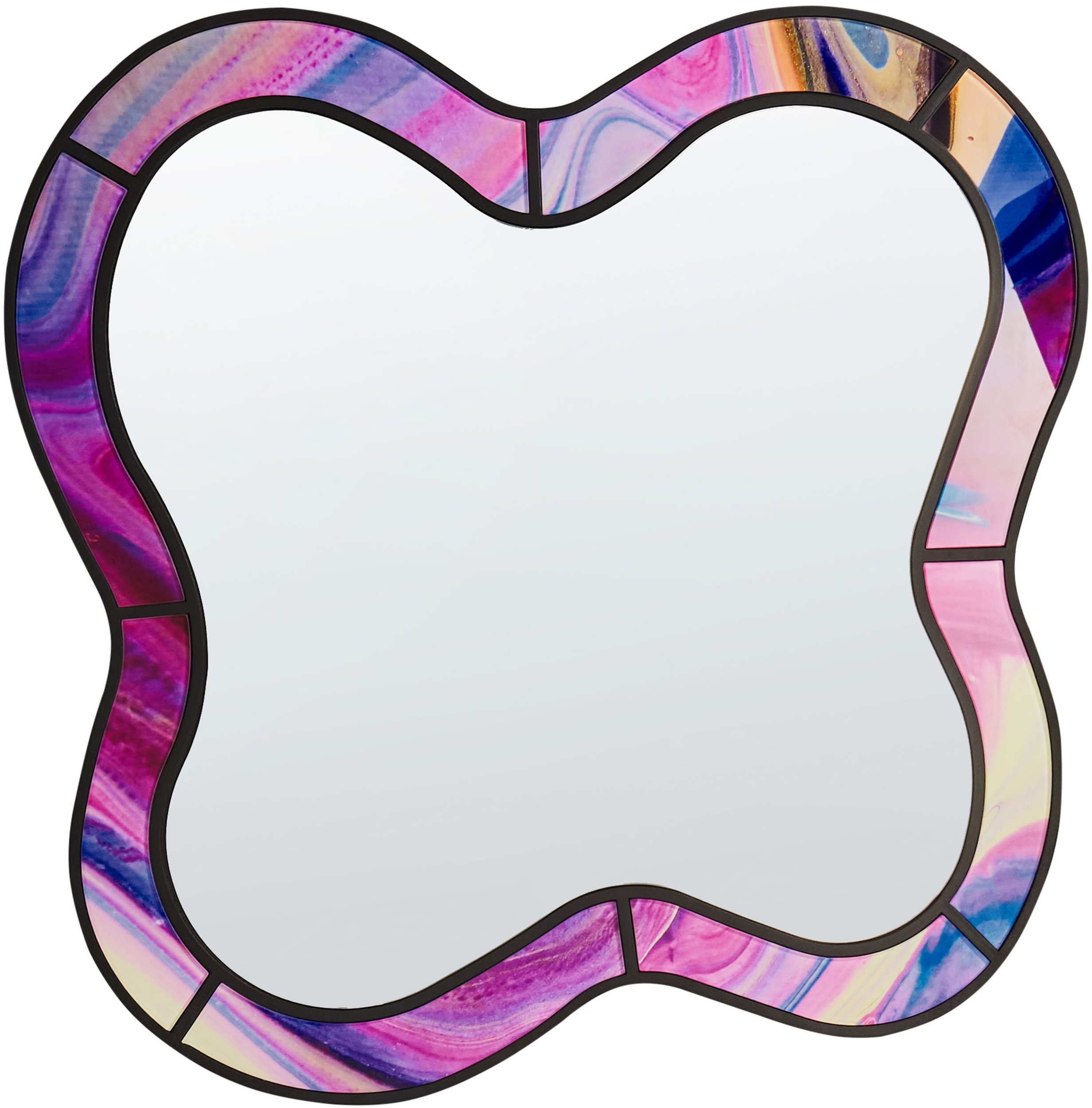 Lustro ścienne PULNOY 72 cm 80 cm Różowy