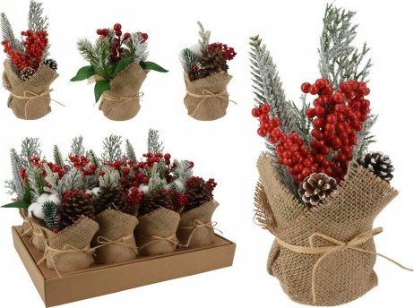 Koopman Choinka w doniczce świąteczna sztuczna roślina 20x8 cm