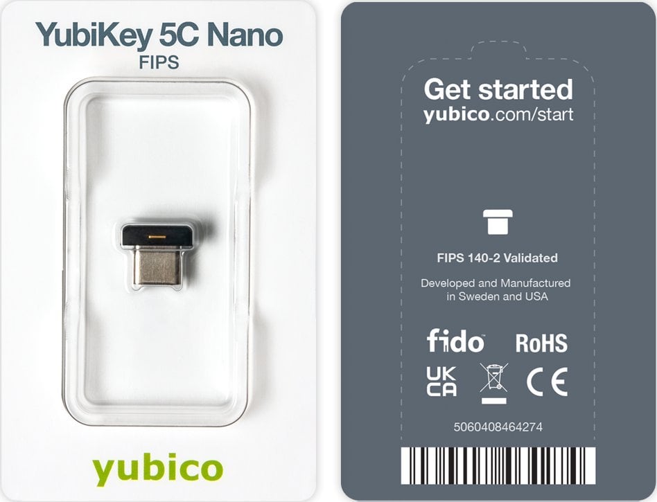 Yubico YubiKey 5C Nano - USB-C