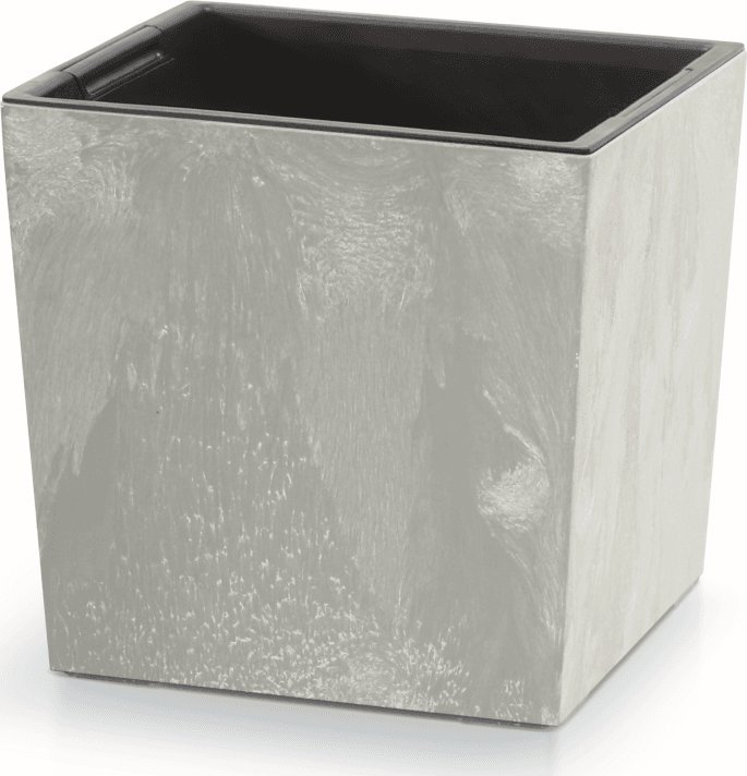 Prosperplast Doniczka kwadratowa URBI SQUARE LOW BETON EFFECT DURS300LE-422U, Kolor Beton, Prosperplast, Wymiary 29.5x29.5x29 cm