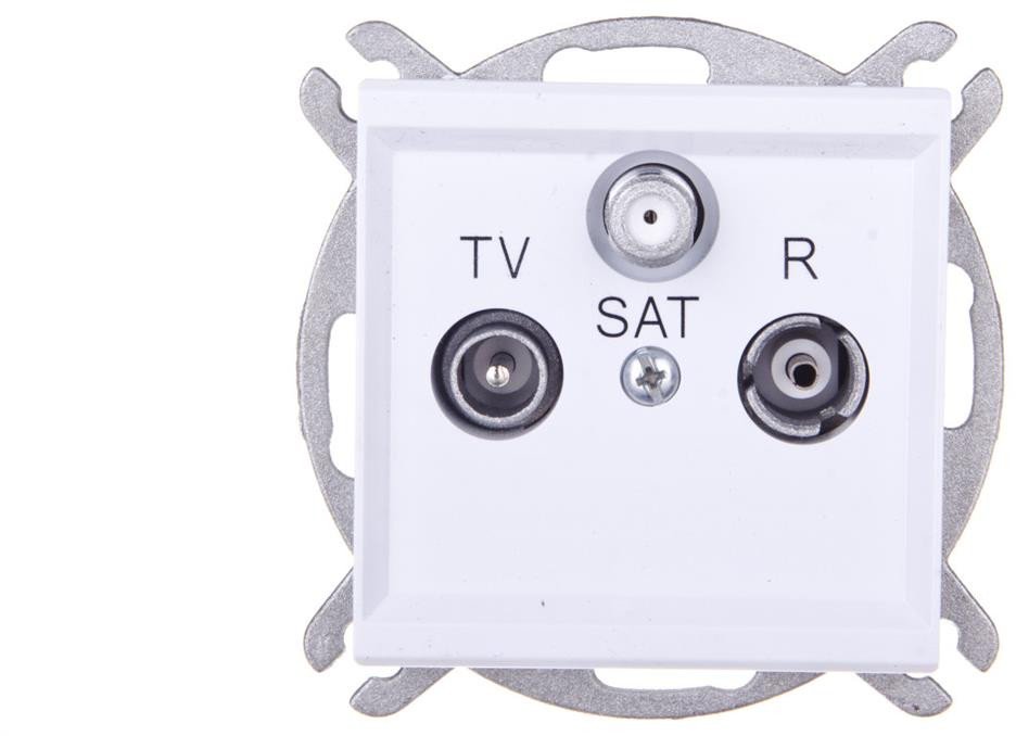 SONATA Gniazdo RTV-SAT końcowe biały mat GPA-RS/m/75