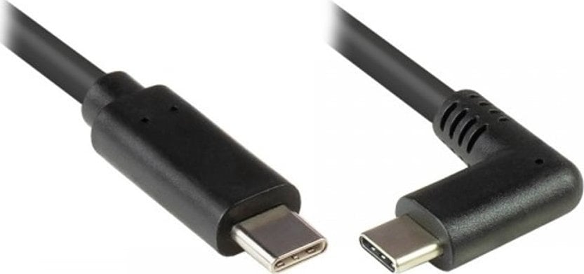 Kabel USB Alcasa USB-C - USB-A 0.5 m Czarny (GC-M0260)