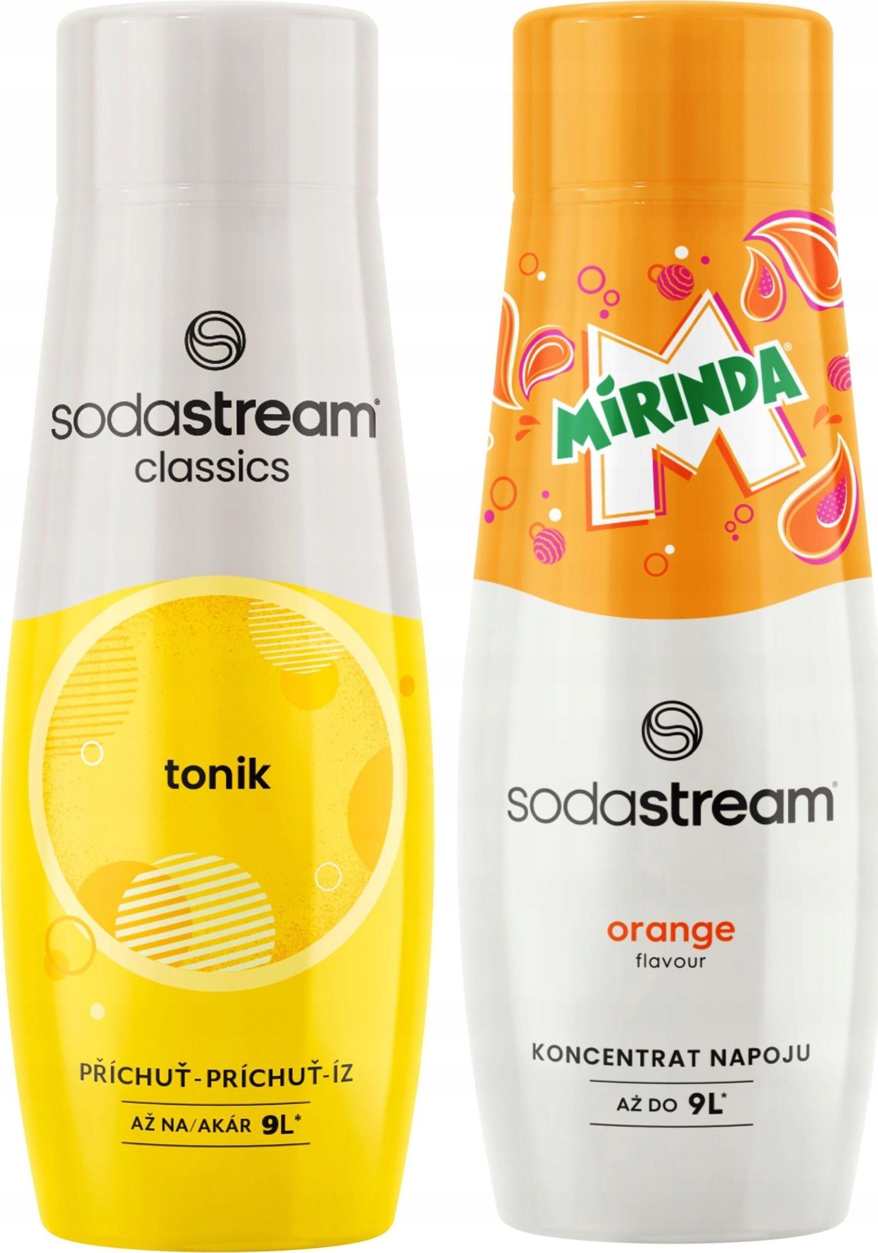 2x Syrop SODASTREAM TONIC TONIK + MIRINDA Koncentrat Sok do Wody Saturatora