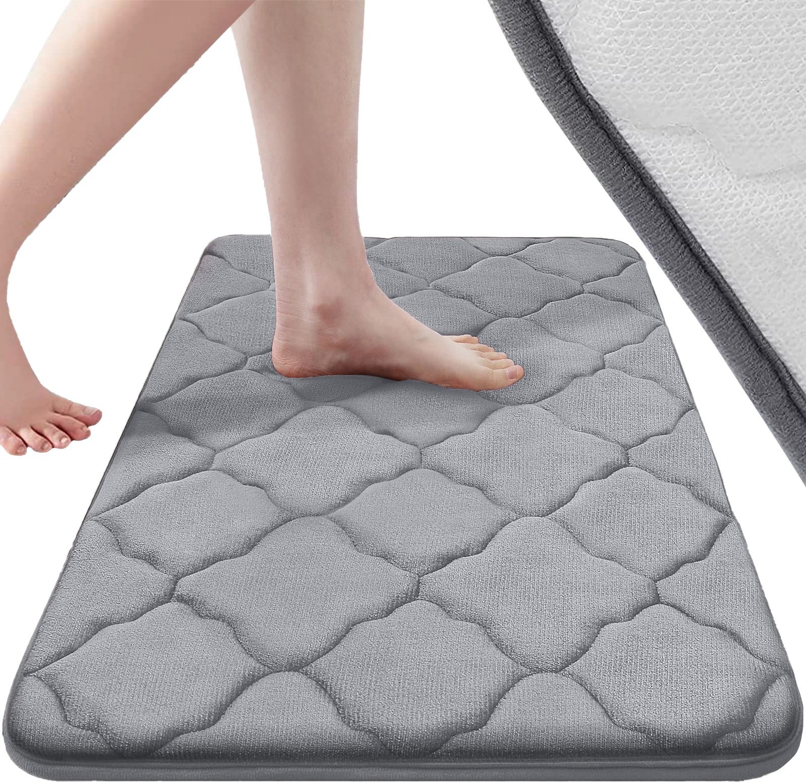 Logit Dywanik łazienkowy 51x40cm szary (5905370212457)