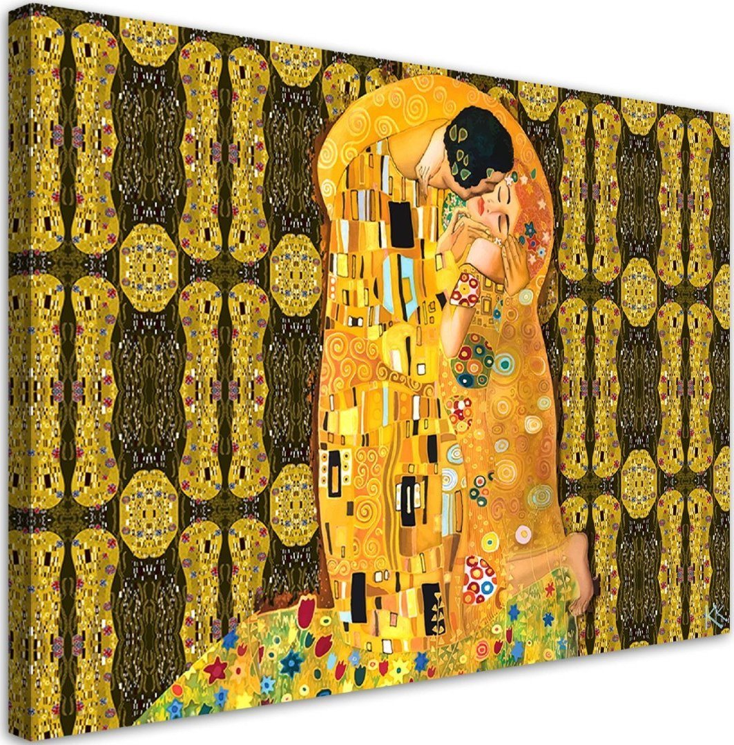 Feeby Obraz na płótnie, G.Klimt Spełnienie Kobieta Abstrakcja - 100x70