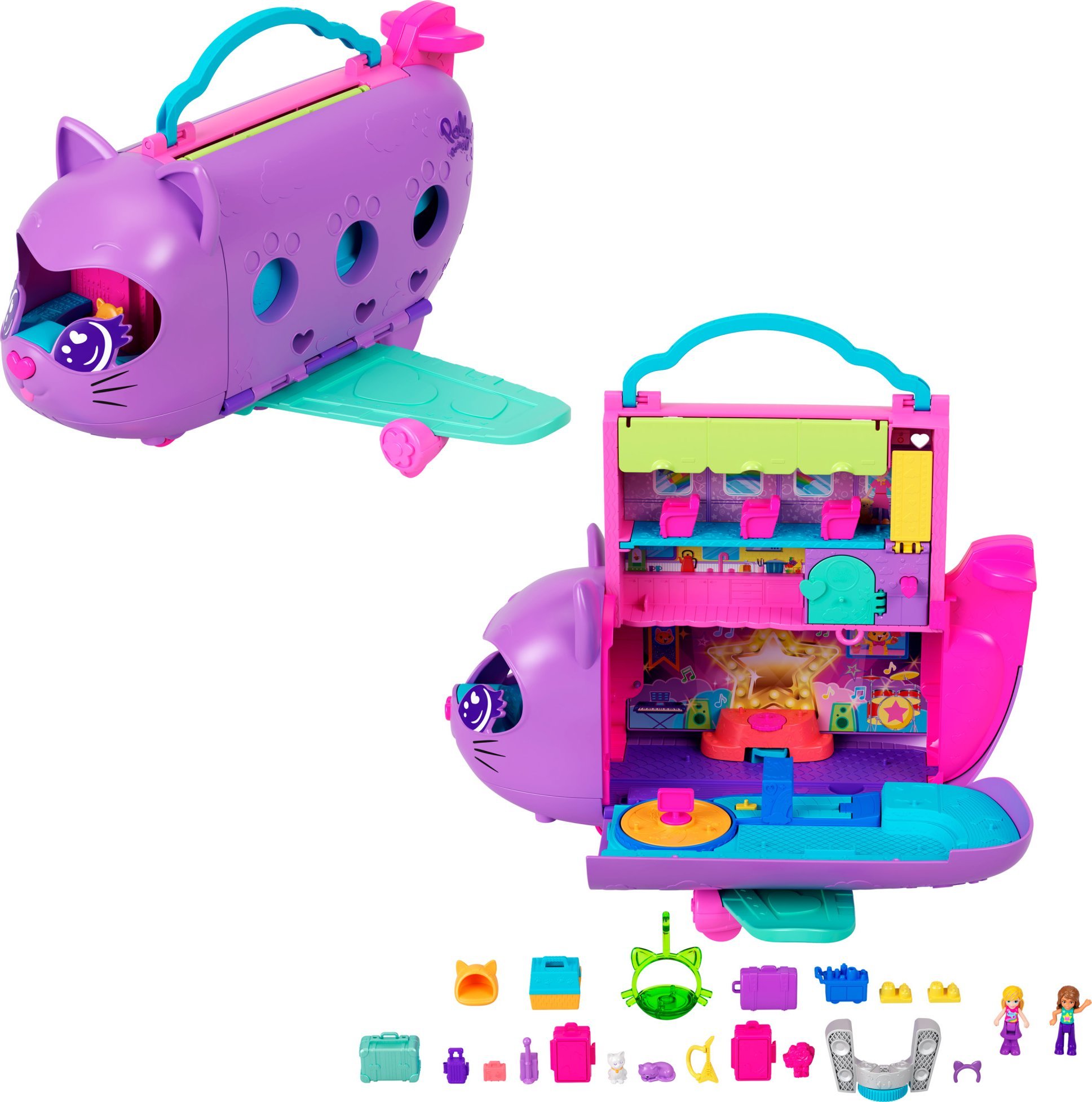 Mattel Polly Pocket Kotolot Koci Samolot (HWP19)