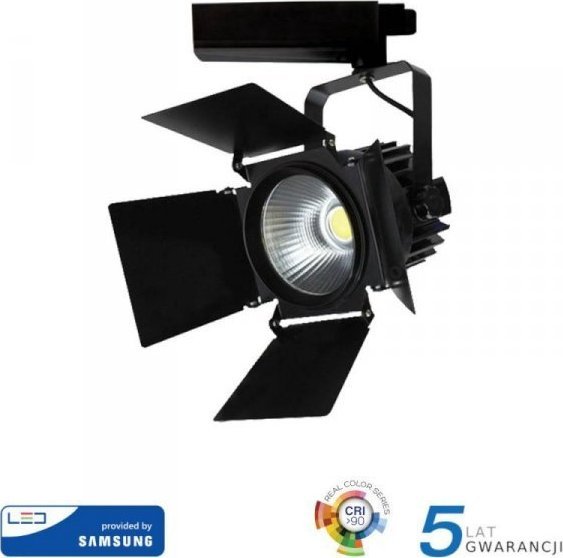 V-TAC Oprawa 33W LED V-TAC Track Light SAMSUNG CHIP CRI90+ Czarna VT-433 5000K 2800lm 5 Lat Gwarancji