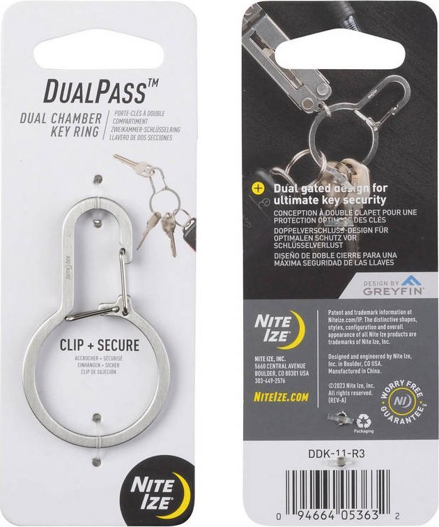 NiteIze Karabińczyk Nite Ize z podwójną komorą DualPass