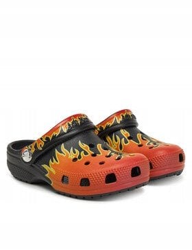 Crocs Classic Flames Clog Kids 210993-0C4 Czarne 32/33