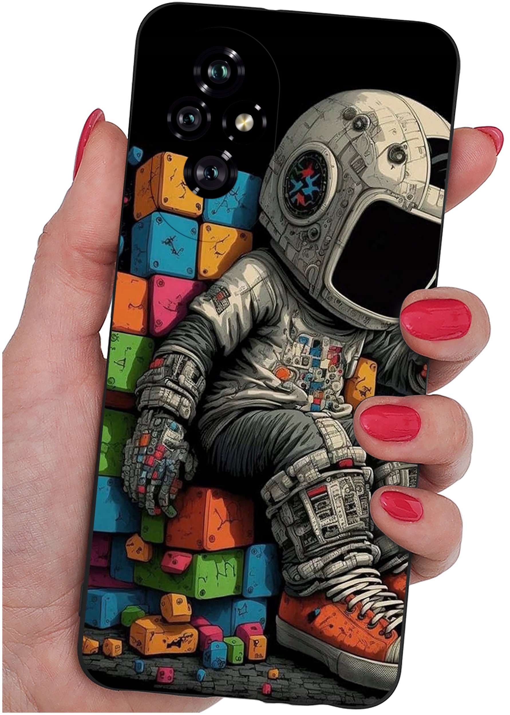 ETUI do Honor 200 5G | WZORY | SILIKONOWE MATT CASE + SZKŁO 9H