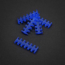 King Mod Services Grzebień na kable 12 otworów 3mm Niebieski 5 sztuk (ZUUV-111)