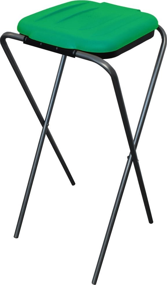 Kosz na śmieci Pako Stojak do segregacji odpadów (1-stanowiskowy) zielony