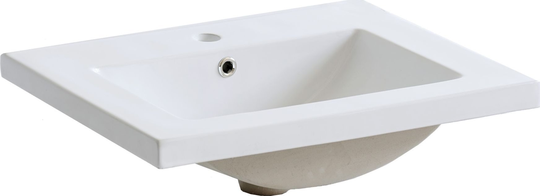 Comad Nowoczesna umywalka łazienkowa, 61x46x18 cm, biały