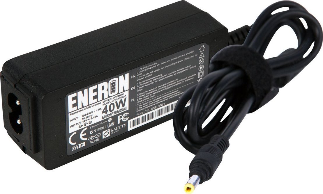 Zasilacz do laptopa Eneron 40 W, 1.7 mm, 2.1 A, 19 V