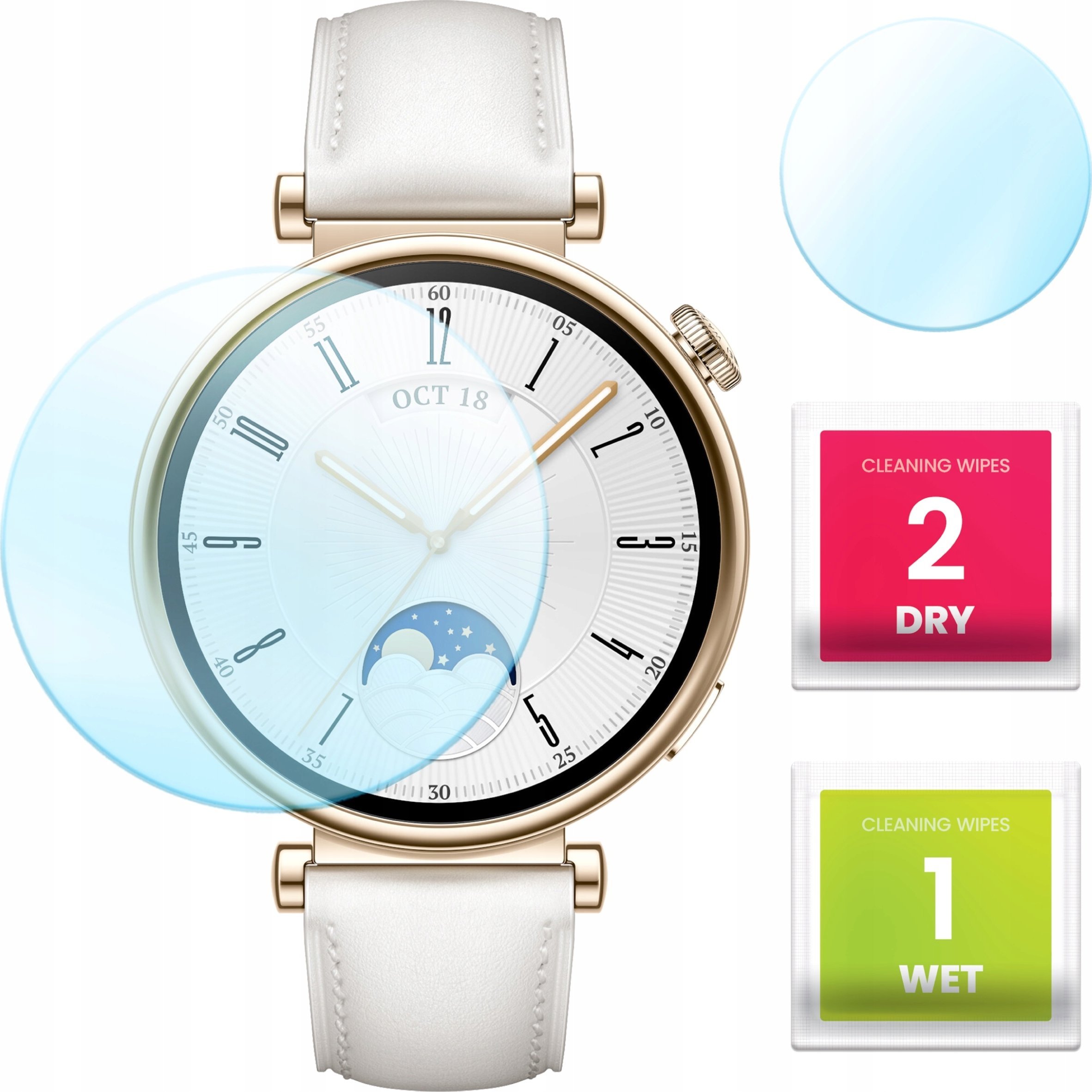 Hello Case Szkło Hybrydowe do Huawei Watch GT 4 (41 mm) (Szybka, Szkiełko, Ochronne)