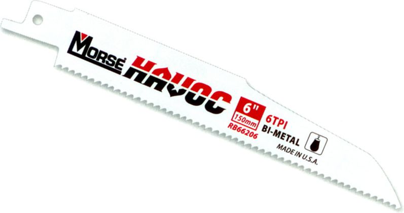 M.K. Morse Brzeszczot szablasty bimetaliczny Havoc 10TPI 150 x 22 x 1,6mm 3szt. (MORSE-PTA-RB66210T03)