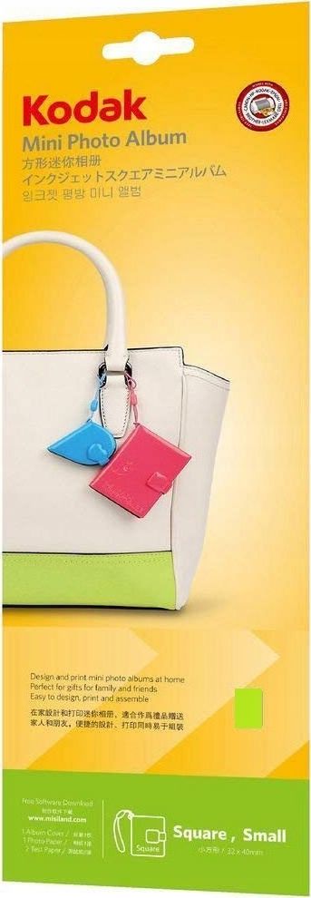 Kodak Mini Foto Album 20 zdjęć Kodak Samodzielny Druk - Mały Kwadrat ZIELONY