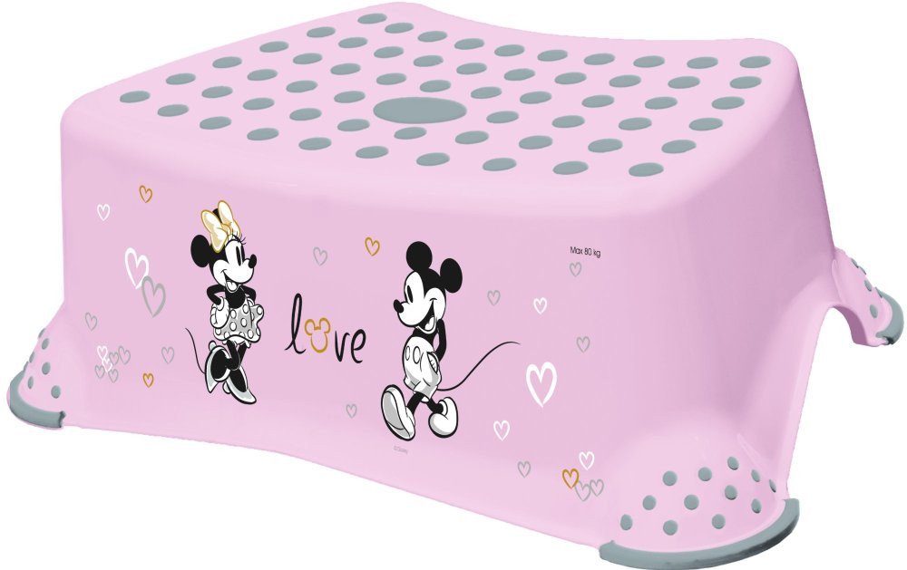 Step bench Tomek "Minnie Mouse" 40 5x28 5x14cm pink 4052396080810