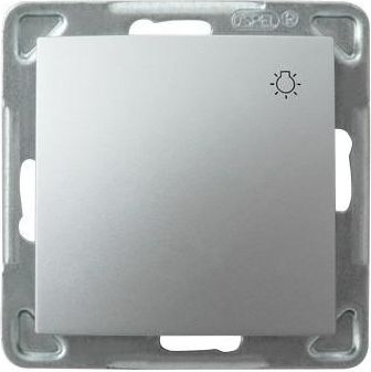 Ospel Przycisk światło Impresja srebrny (ŁP-5Y/m/18)